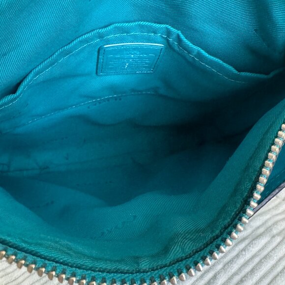 Coach Azur Cross Body Leather Top Zipper Crossbody Bag - Picture 5 of 7